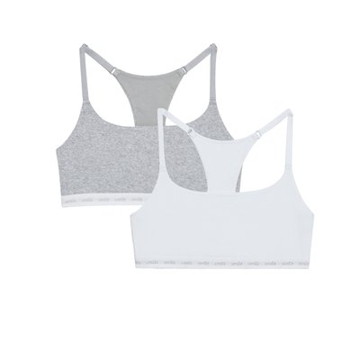 Lot de 2 brassières ados en coton SOHAPPIZ UNDIZ