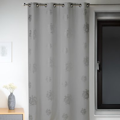 Rideau d'ameublement imprimés motifs Argent HOME MAISON