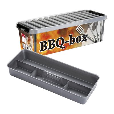 Boite Q-line BBQ-Box avec insert compartimenté JARDINDECO