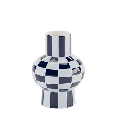 Vase céramique motif damier - LOUVRE POTIRON PARIS