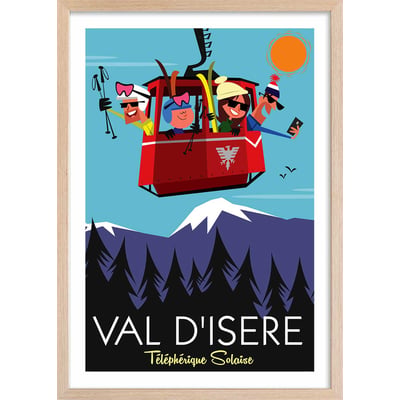 Affiche Ski à Val D'Isère HEXOA