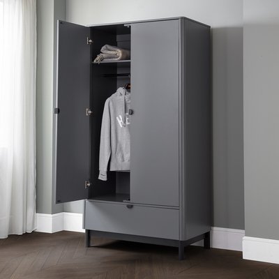 Alexis 2 Door Wardrobe with Drawer SO'HOME
