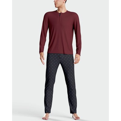 Pyjama long col rond boutonné IMPETUS