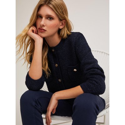 Cardigan en maille avec un FIL en paillettes MOTIVI
