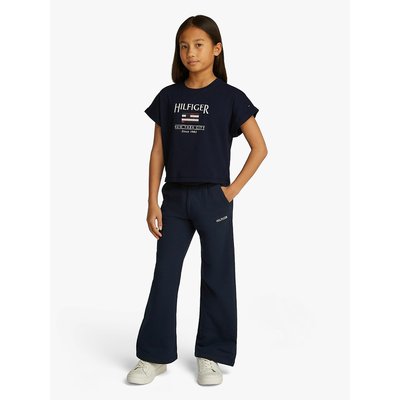 T-shirt manches courtes, logo sequins TOMMY HILFIGER