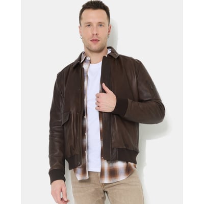 Veste en cuir DWIGHT CHEVIGNON