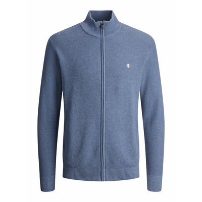 Кардиган из хлопка на молнии JACK & JONES