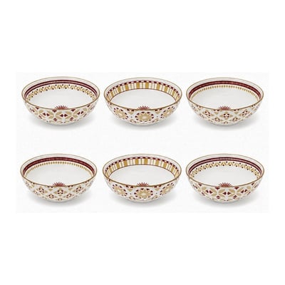 Lot de 6 assiettes creuses, SABELA ARTIME