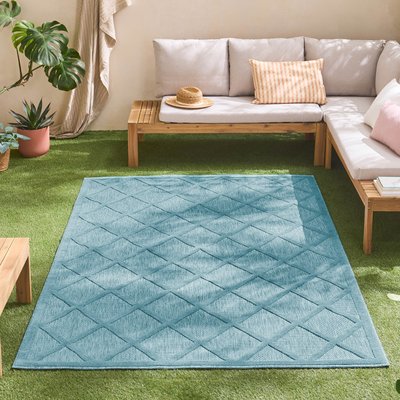 Tapis interieur exterieur à motif losange SANTORINI NAZAR RUGS