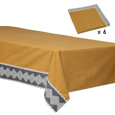 Ensemble nappe et 6 serviettes INUIT ATMOSPHERA