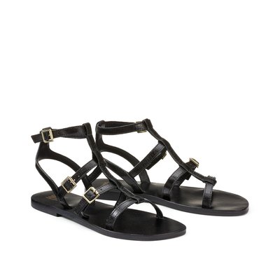 Босоножки плетеные из крокодиловой кожи LA REDOUTE COLLECTIONS