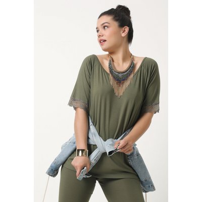 T-shirt dentelle large encolure JEAN-MARC PHILIPPE