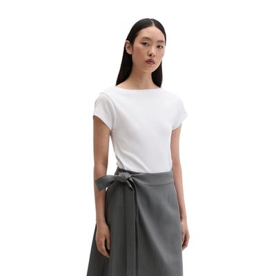 T-shirt slim en jersey côtelé élastique MARC O'POLO