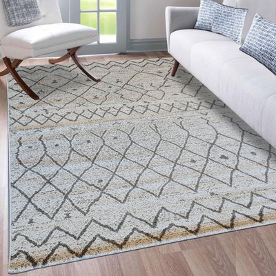 Tapis berbère tissé motif ethnic ESSAOUER UN AMOUR DE TAPIS
