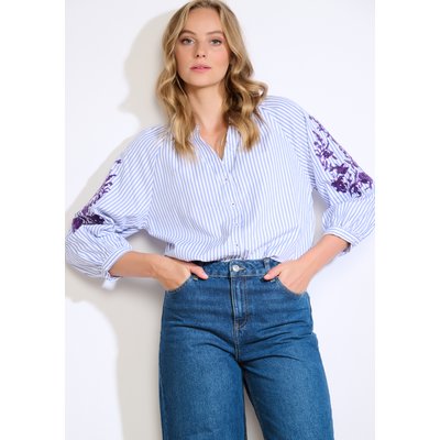 Chemise rayée broderie de sequins LOLALIZA