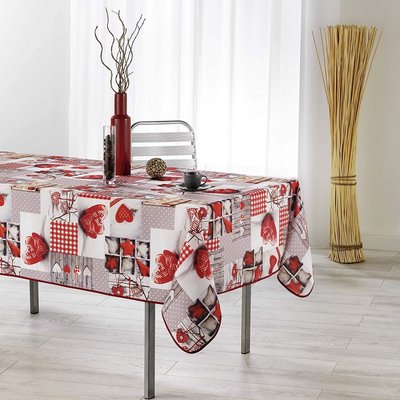 Nappe rectangle en polyester Atout coeur 150 x 300 cm DOUCEUR D'INTÉRIEUR