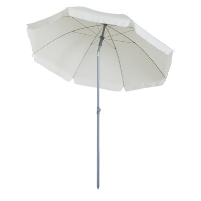 Parasol inclinable octogonal Ø 2,2 x 2,3 H m crème OUTSUNNY