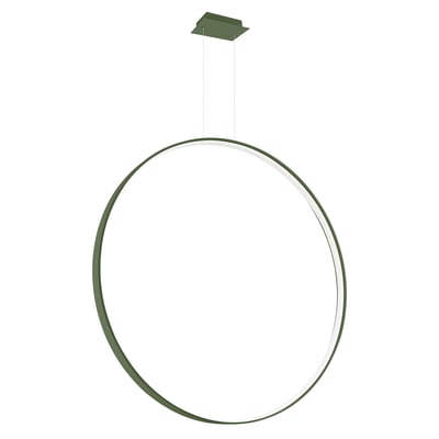 Suspension Aluminium Vert Olive LED 1 Rio EDEN