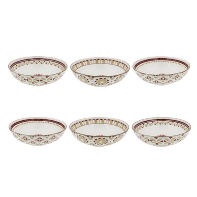 Lot de 6 assiettes creuses, SABELA ARTIME