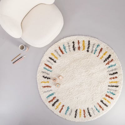 Tapis enfant rond tout doux ARPEGE AFK LIVING