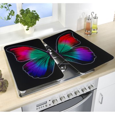 2 Couvre-plaques universel - Papillon nocturne WENKO
