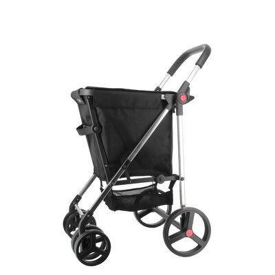 BB BASKET TWEED marine - Chariot de course pliable 4 roues, léger et compact, idéal pour les courses et le shopping - Noir ROLSER