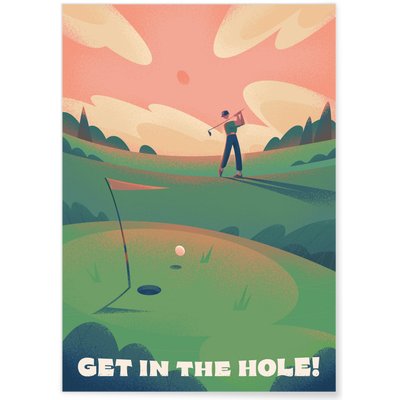 Affiche Get in the hole ! L'AFFICHERIE