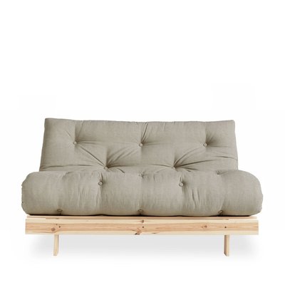 Canapé convertible 140x200cm en bois naturel et tissu - ROOTS KARUP DESIGN
