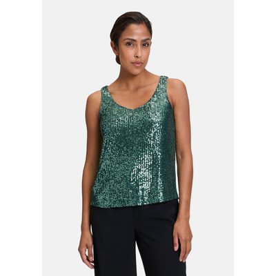 Top à paillettes à encolure en v VERA MONT
