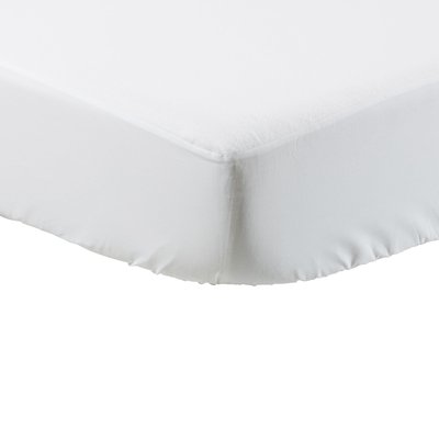 Protège matelas tête et pieds relevables molleton II CREPUSCULE CARRE BLANC