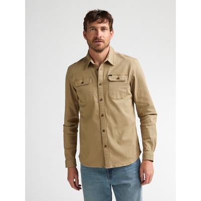 Chemise droite unie, manches longues PETROL INDUSTRIES