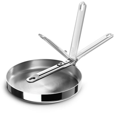 Poêle Space 24cm avec poignée retractable inox JOSEPH JOSEPH