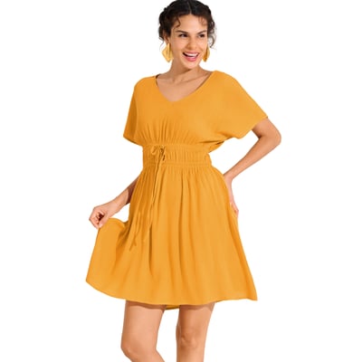 Robe de plage manches courtes KARPATHOS LISCA