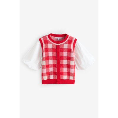Pull vichy avec débardeur superposé en maille NEXT