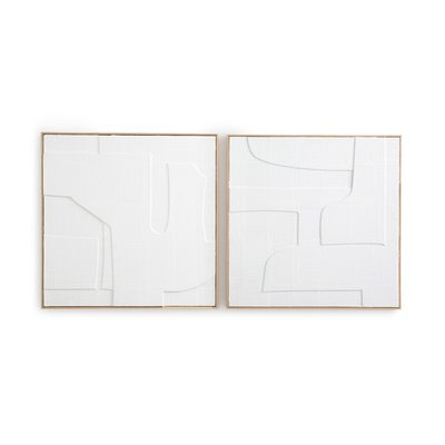 Set de 2 cadres en papier embossé, Hekatos AM.PM