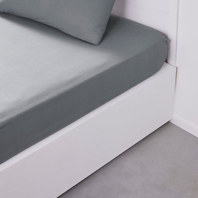 Drap housse grand bonnet 2 personnes uni coton PRESTIGE TODAY