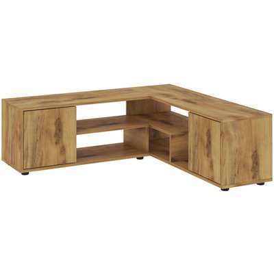 Meuble TV d'angle en aggloméré Rosa HANAH HOME