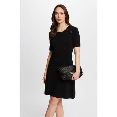 Robe tricot courte trapèze MORGAN
