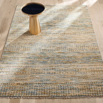 Tapis noué laine et soie de sari, Sarini AM.PM