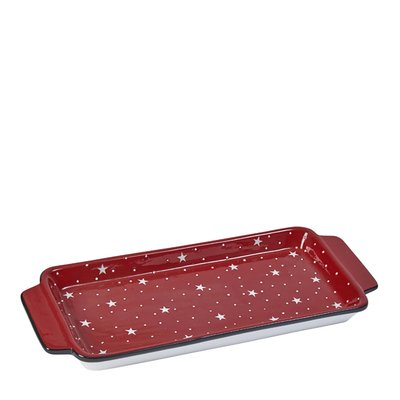 Plateau décoratif de noël avec anses en céramique L38 SIA DECO