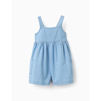 Combi-short à Bretelles en Jean Léger ZIPPY