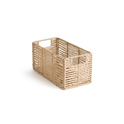 Cesta plegable de papel trenzado, Lahjar LA REDOUTE INTERIEURS