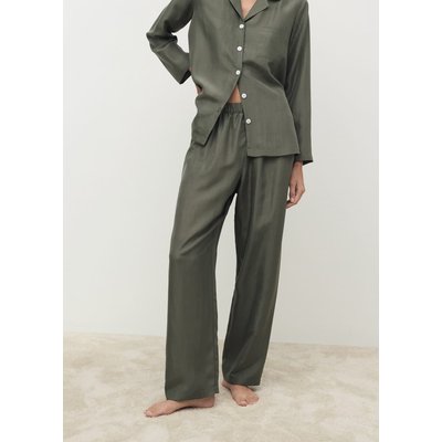 Pantalon soie MANGO