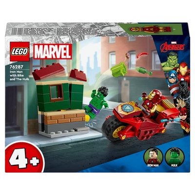 76287 Iron man avec une moto et hulk ® LEGO