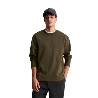 T-shirt à manches longues ample, épais en coton bio MARC O’POLO DENIM
