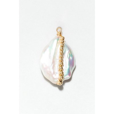 Grand pendentif Cauri - Perle de culture YAY PARIS
