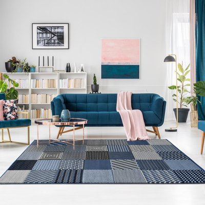 Tapis Chambre tissé motif géométrique LYN1 GEOTREM UN AMOUR DE TAPIS