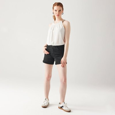Short en toile unie PROMOD