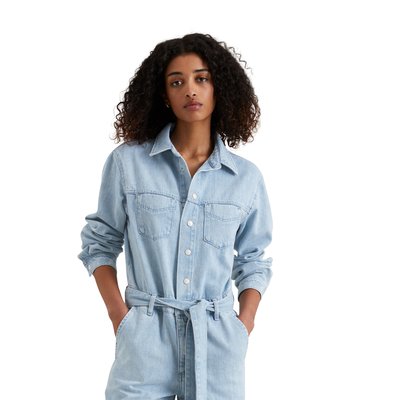 Combinaison en jean relaxed fabriqué avec de la fibre orange MARC O’POLO DENIM
