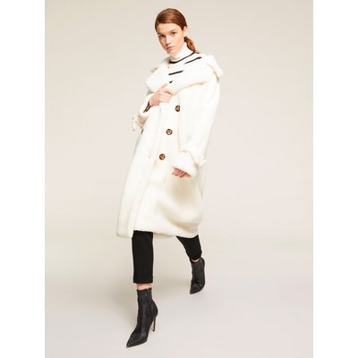 Manteau double boutonnage en chiffon effet teddy MOTIVI